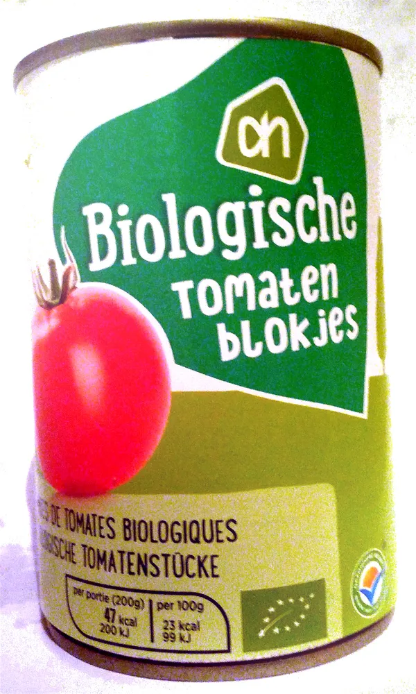 Biologische tomatenblokjes