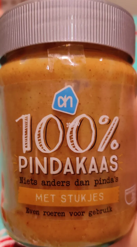 100% Pindakaas Met Stukjes