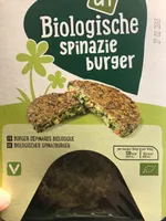 Biologische spinazieburger