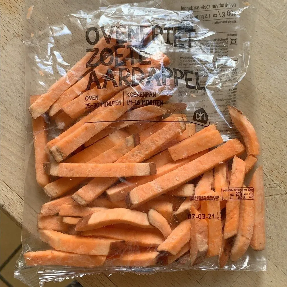 Ovenfriet zoete aardappel