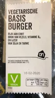 Vegetarische basisburger