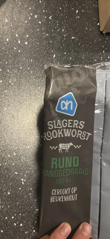 Slagers Rookworst Rund Handgedraaid