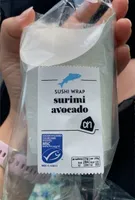 Sushi wrap surimi avocado