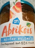 Albert Heijn fruitspread abrikoos minder suiker