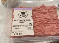 Varkens en rundsgehakt