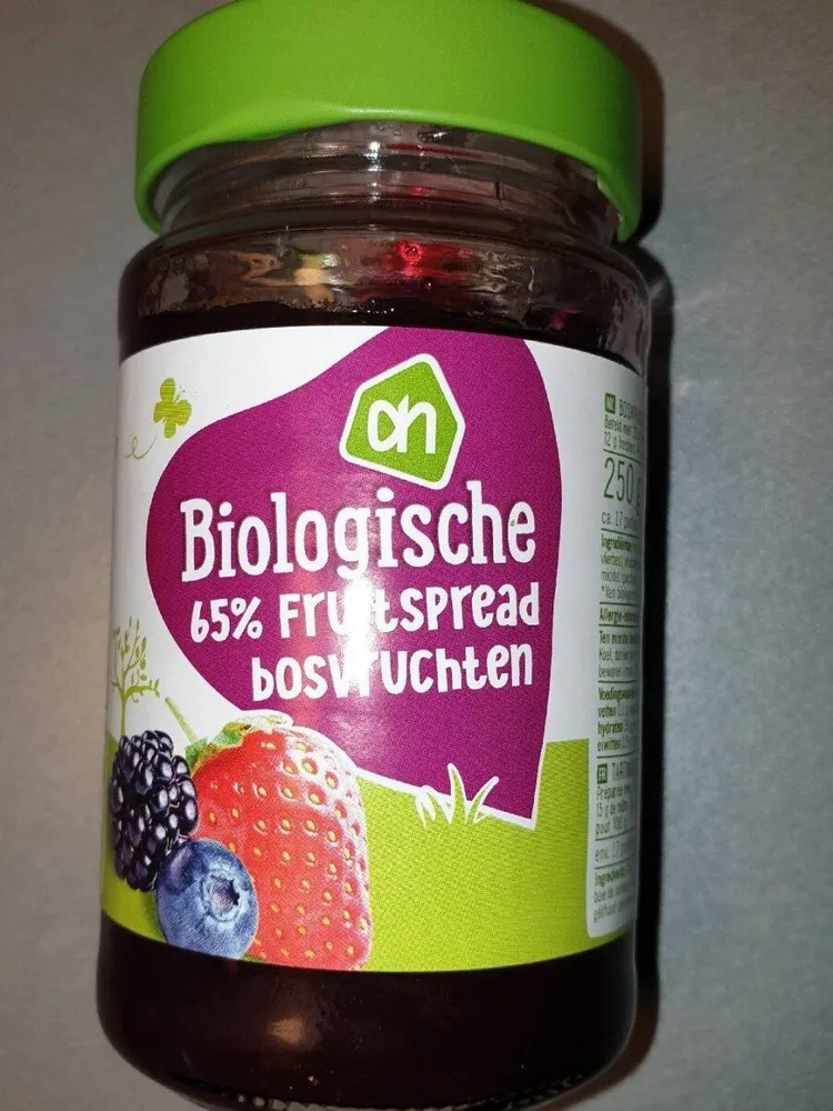 biologische fruitspread bosvruchten