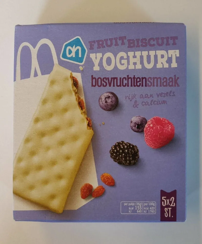 Fruit Biscuit Yoghurt Bosvruchtensmaak