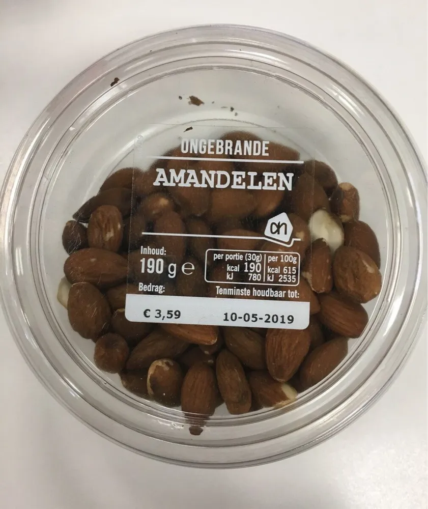 Ongebrande amandelen