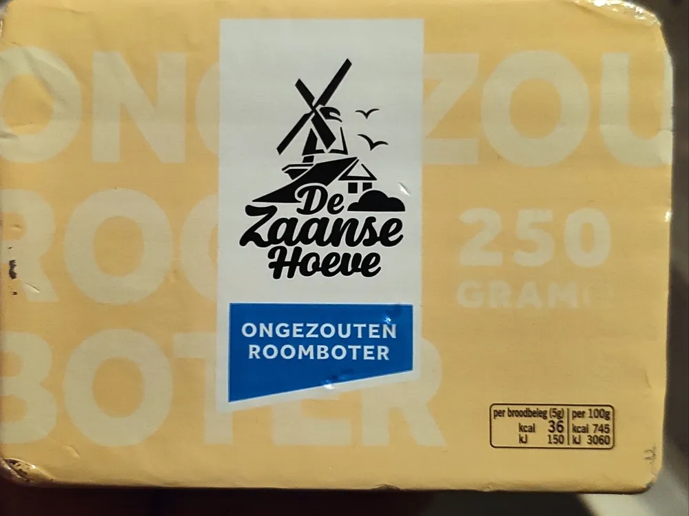 Ongezouten Roomboter