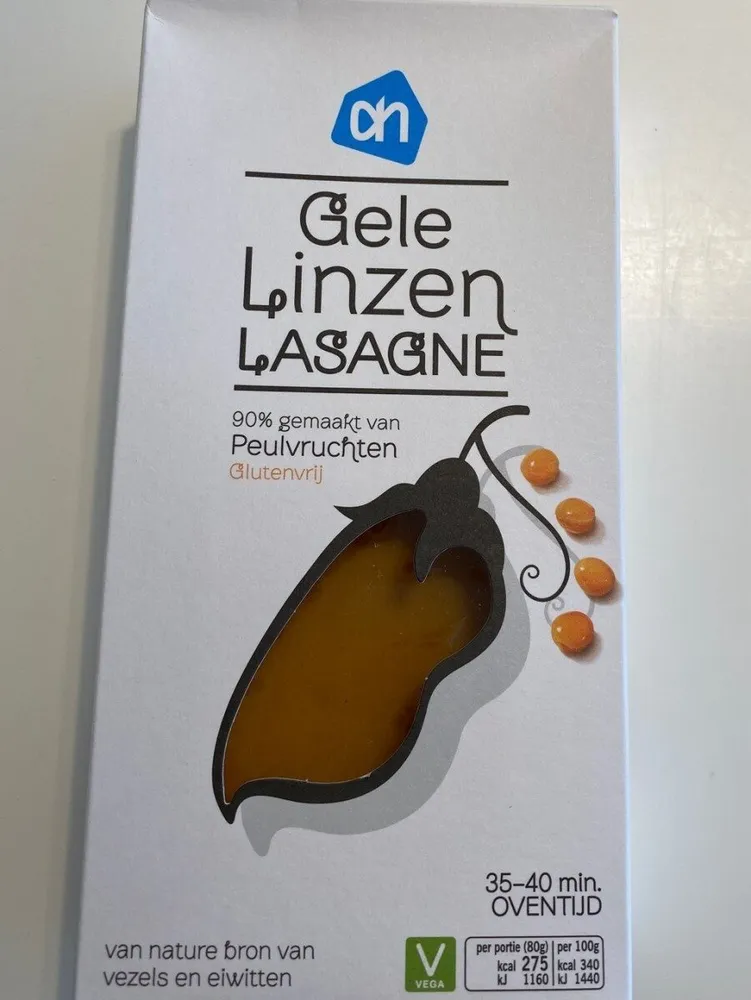 Gele Linzen Lasagne