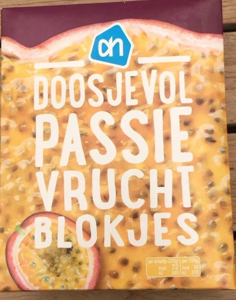 Doosjevolpassievruchtblokjes