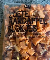 Zoete aardappel blokjes