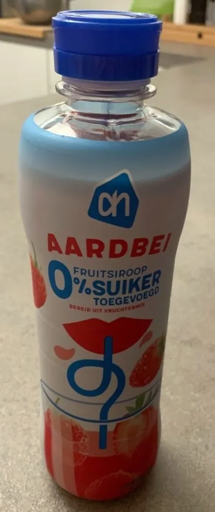 Aardbei fruitsiroop