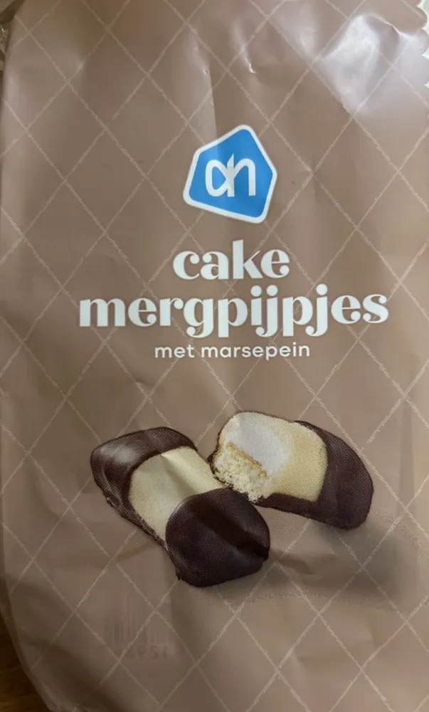 Cake Mergpijpjes met marsepein
