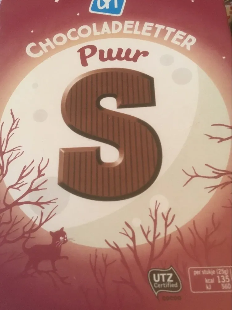 Chocoladeletter lettre en chocolat