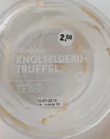 Hummus met knolselderij-truffel