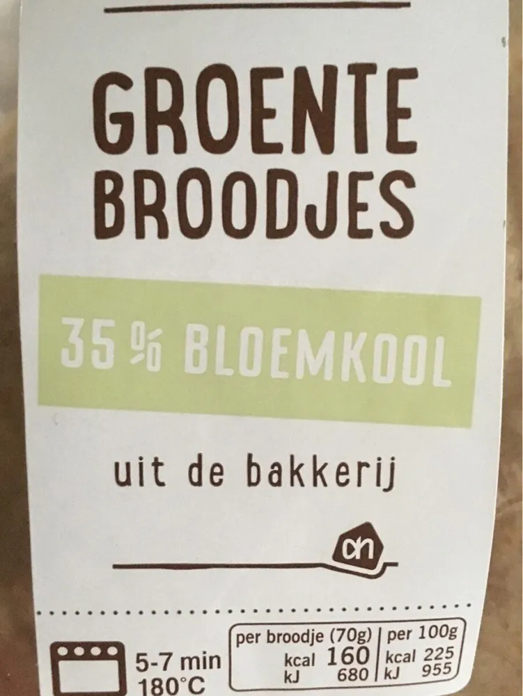 Voorgebakken broodjes met bloemkool