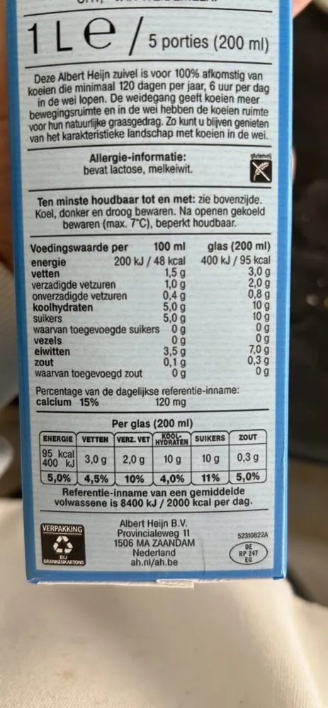 AH Houdbare halfvolle melk