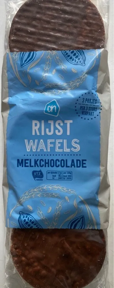 Rijstwafels melkchocolade