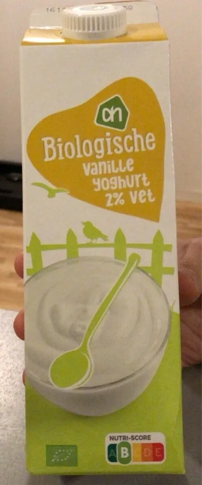 Biologische vanille yoghurt 2%