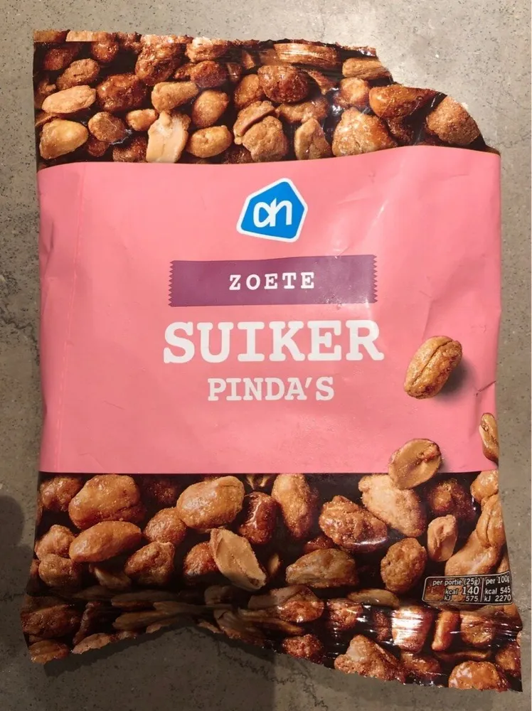 Zoete suiker pindas