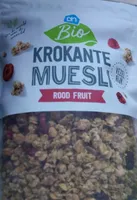 Krokante muesli rood fruit bio ah