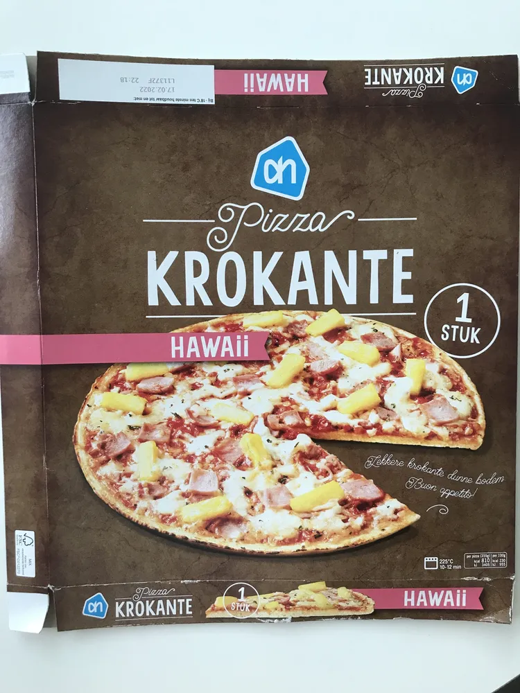 Pizza krokant Hawaï