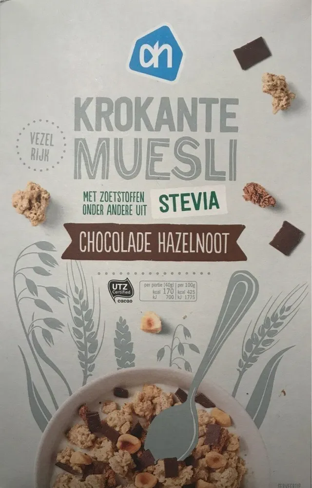 Krokante muesli chocolade havermout