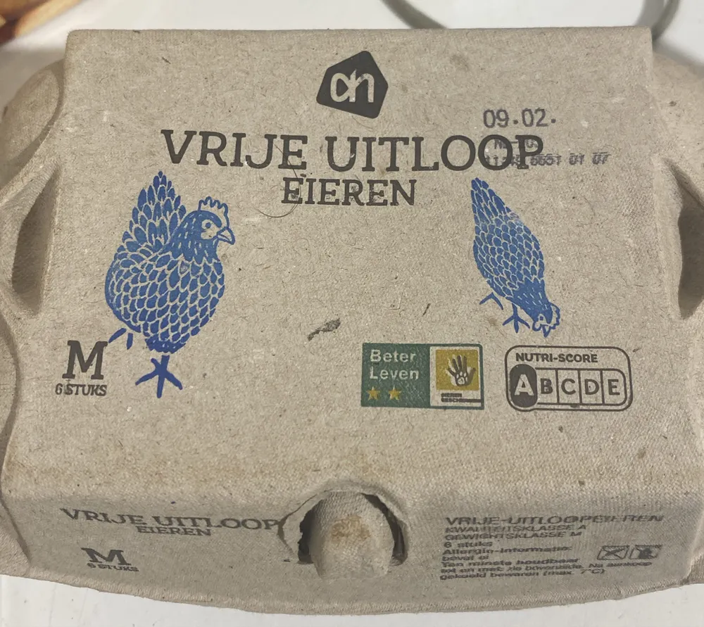 Witte scharreleieren