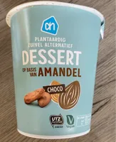 Dessert op basis van amandel met choco