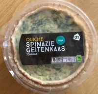 Quiche spinazie geitenkaas tomaat