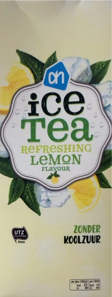 Ice tea refreshing lemon