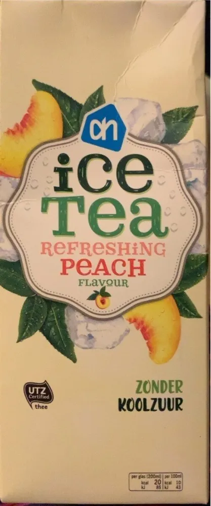 Ice tea refreshing peach flavour