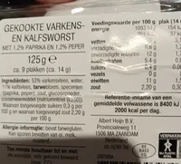 Gerookte varkens- en kalfsworst