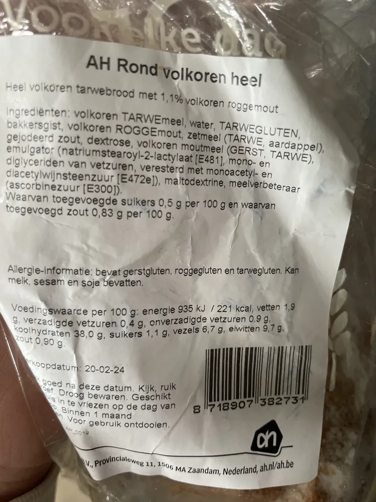 AH rond volkoren heel