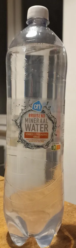 Bruizend mineraalwater gember citroengras smaak