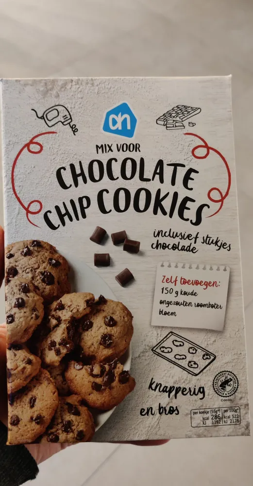Mix voor chocolate chip cookies
