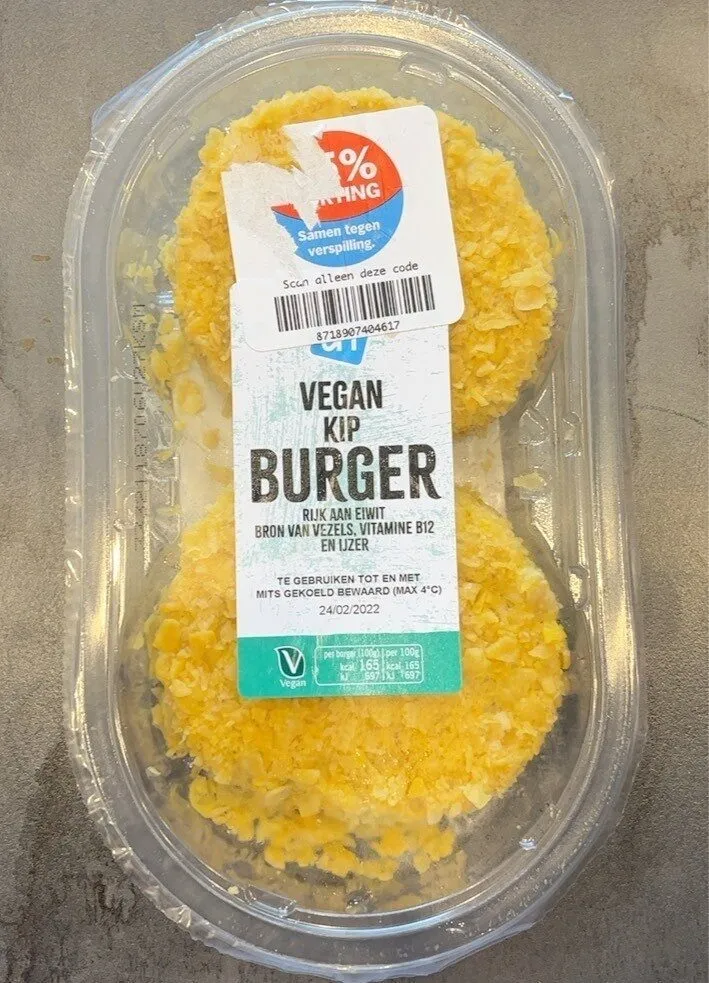 Vegan kip burger