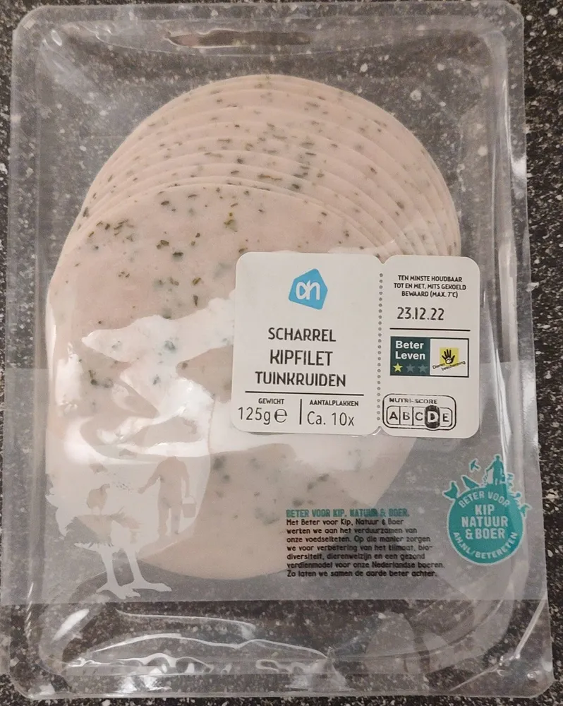 Scharrel kipfilet tuinkruiden