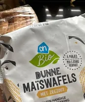 Dunne maiswafel met zeezout