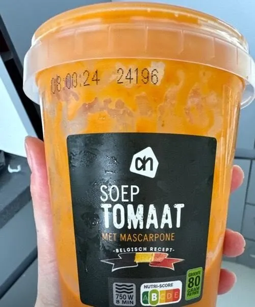 Soep tomaat met mascarpone