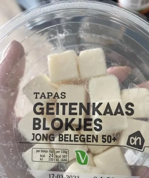 Geitenkaas blokjes 50+