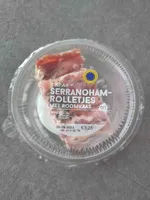 Serranohamrolletjes met roomkaas