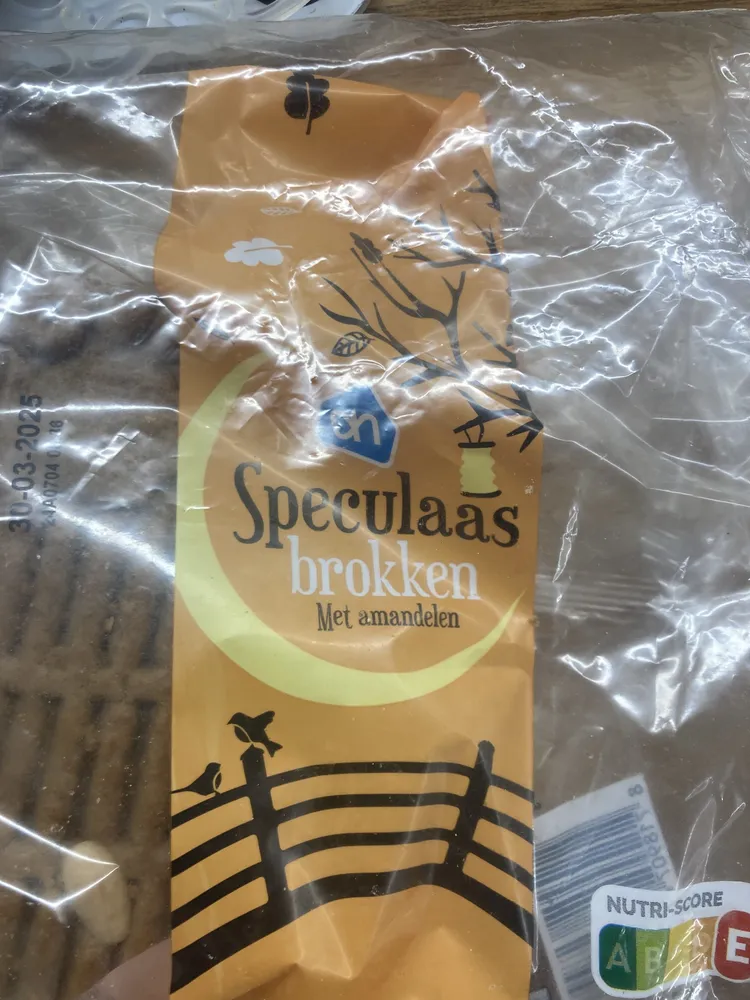Speculaas brokken met amandelen