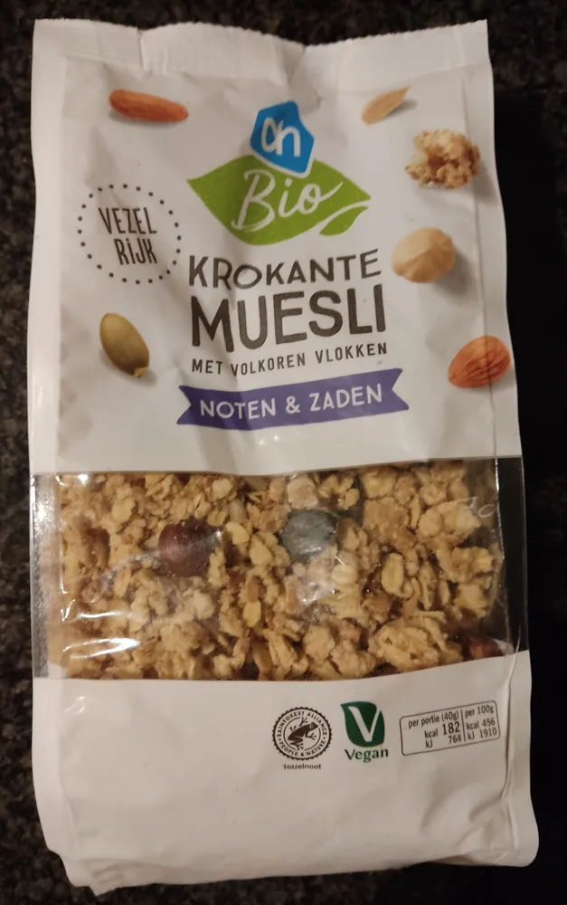 Krokante Muesli met volkoren vlokken