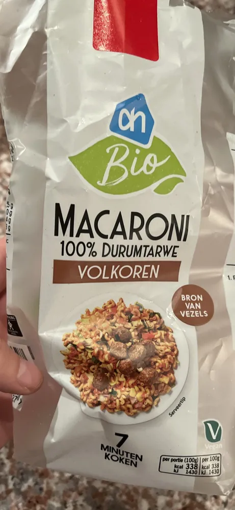 Macaroni 100% durumtarwe vokoren