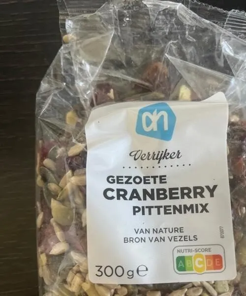 Gezoete cranberry pittenmix