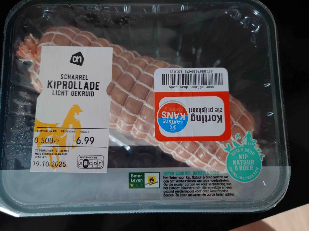 Scharrel kiprollade licht gekruid