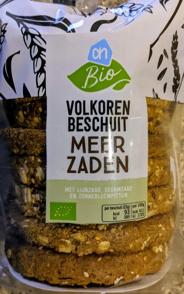 Meerzaden Volkoren Beschuit Bio
