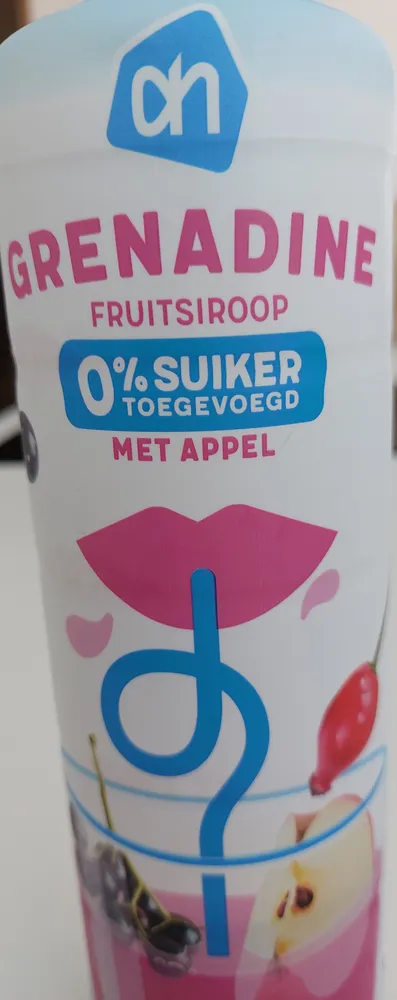 grenadine fruitsiroop met appel (0% toegevoegde suiker)